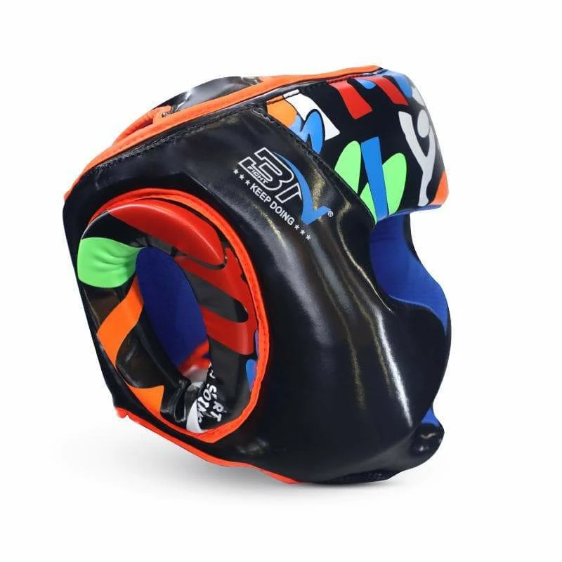 XMARTIAL Black Fighter Kids Boxing Headgear 4 XMARTIAL Black Fighter Kids Boxing Headgear