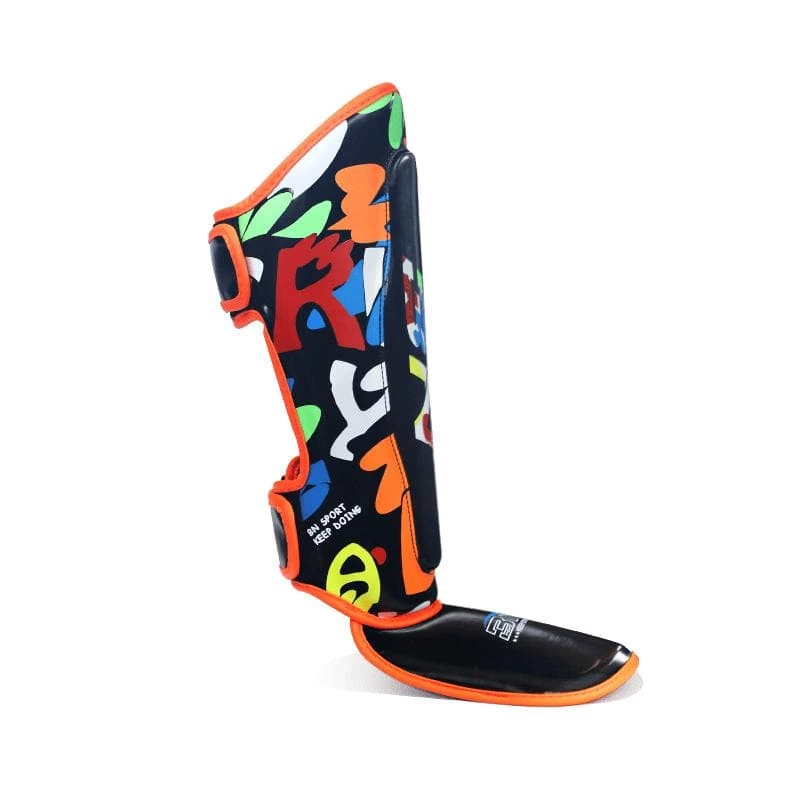 XMARTIAL Black Fighter Kids Muay Thai Shin Guards 4 XMARTIAL Black Fighter Kids Muay Thai Shin Guards