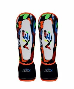 XMARTIAL Black Fighter Kids Muay Thai Shin Guards