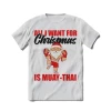XMARTIAL Streetwear & Athletics Fighter Santa Muay Thai T-Shirt