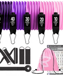 XMARTIAL Training Equipment Fitness Resistance Bands Set Of 5