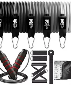 XMARTIAL Training Equipment Fitness Resistance Bands Set Of 5