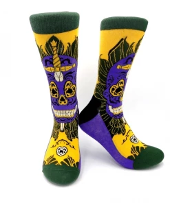 XMARTIAL Streetwear & Athletics Skull Art Crew Socks 8 XMARTIAL Streetwear & Athletics Skull Art Crew Socks