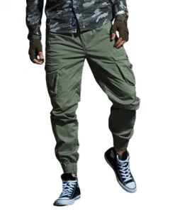 XMARTIAL Streetwear & Athletics Forest Green Cargo Joggers