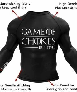 XMARTIAL Game Of Chokes BJJ Rash Guard Rash Guards