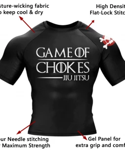 XMARTIAL Game Of Chokes BJJ Rash Guard Rash Guards