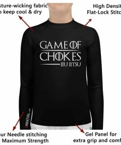 XMARTIAL Game Of Chokes Kids BJJ Rash Guard Rash Guards