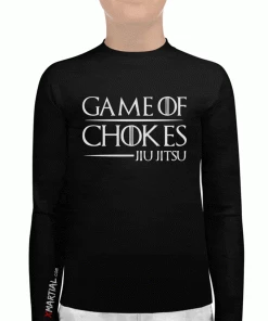 XMARTIAL Game Of Chokes Kids BJJ Rash Guard Rash Guards