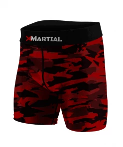 XMARTIAL Geometric Camo BJJ/MMA Compression Shorts