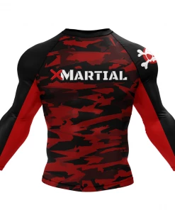 XMARTIAL Rash Guards Geometric Camo Rash Guard