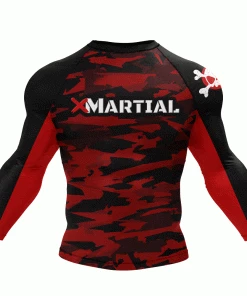 XMARTIAL Rash Guards Geometric Camo Rash Guard