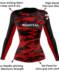 XMARTIAL Geometric Camo Women’s Rash Guard Rash Guards 13 XMARTIAL Geometric Camo Women’s Rash Guard Rash Guards