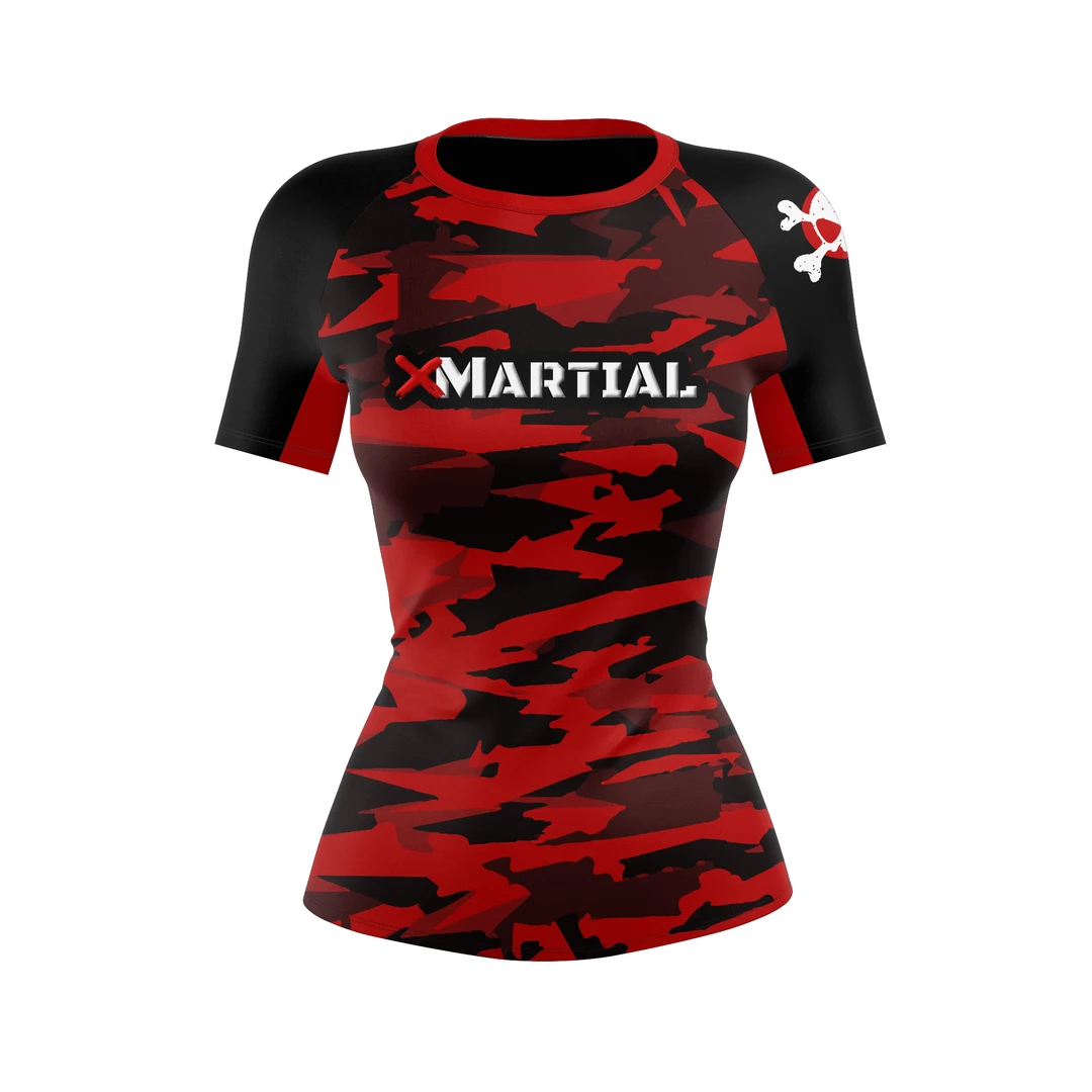 XMARTIAL Geometric Camo Women’s Rash Guard Rash Guards 5 XMARTIAL Geometric Camo Women’s Rash Guard Rash Guards