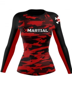 XMARTIAL Geometric Camo Women’s Rash Guard Rash Guards