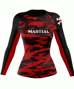 XMARTIAL Geometric Camo Women’s Rash Guard Rash Guards