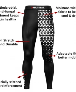 XMARTIAL Compression Pants Geometric Spats