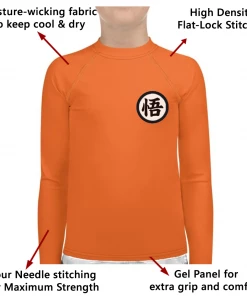 XMARTIAL Goku Kids Rash Guard Rash Guards 22 XMARTIAL Goku Kids Rash Guard Rash Guards