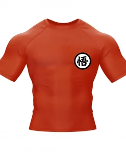 XMARTIAL Goku Orange Shortsleeve Rash Guard