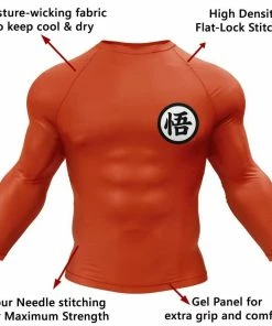 XMARTIAL Goku Orange Rash Guard