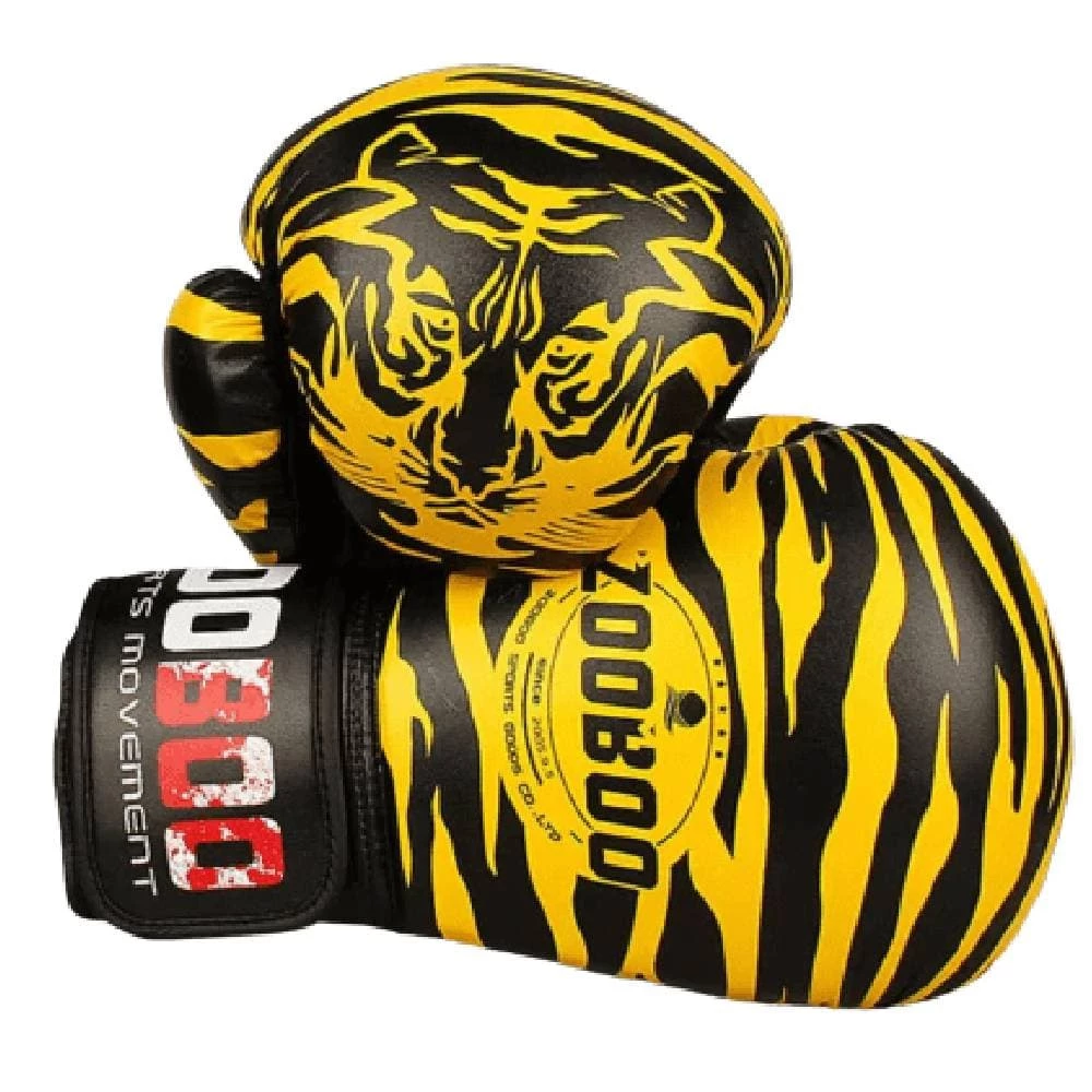 XMARTIAL Muay Thai Gloves Golden Tiger Boxing Gloves 3 XMARTIAL Muay Thai Gloves Golden Tiger Boxing Gloves