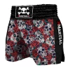 XMARTIAL MMA Shorts Skull And Roses Muay Thai Shorts