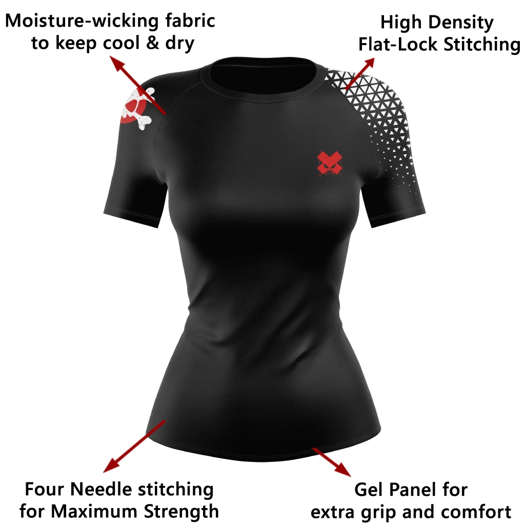 XMARTIAL Rash Guards Grappler Women's Rash Guard 7 XMARTIAL Rash Guards Grappler Women's Rash Guard