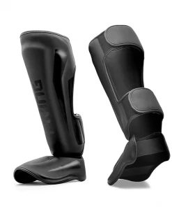 XMARTIAL Black Grappling Muay Thai Shin Guards