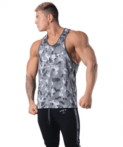 XMARTIAL Grey Camo Beast Tank Top Streetwear & Athletics