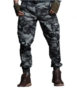 XMARTIAL New Arrival Gray Camouflage Cargo Joggers