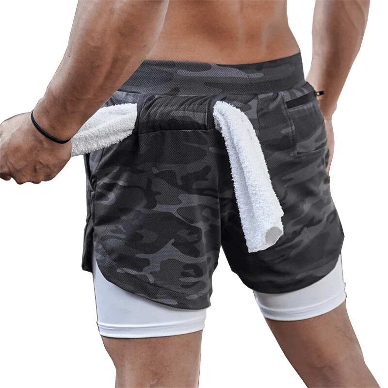 XMARTIAL Less Than $35 Gray Camouflage Limitless Fitness 2-in-1 Shorts 7 XMARTIAL Less Than $35 Gray Camouflage Limitless Fitness 2-in-1 Shorts
