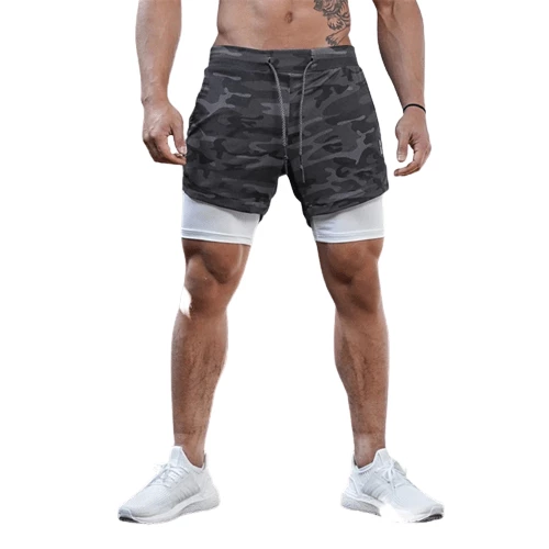 XMARTIAL Less Than $35 Gray Camouflage Limitless Fitness 2-in-1 Shorts 3 XMARTIAL Less Than $35 Gray Camouflage Limitless Fitness 2-in-1 Shorts