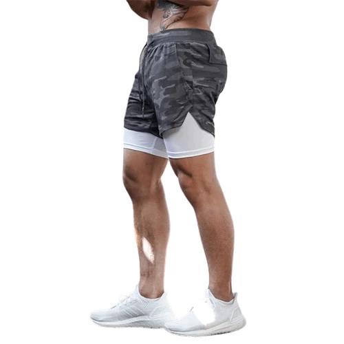 XMARTIAL Less Than $35 Gray Camouflage Limitless Fitness 2-in-1 Shorts 4 XMARTIAL Less Than $35 Gray Camouflage Limitless Fitness 2-in-1 Shorts