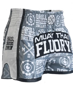 XMARTIAL Gray Drills Muay Thai Shorts MMA Shorts