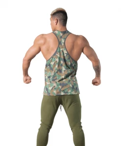 XMARTIAL Streetwear & Athletics Green Camo Beast Tank Top