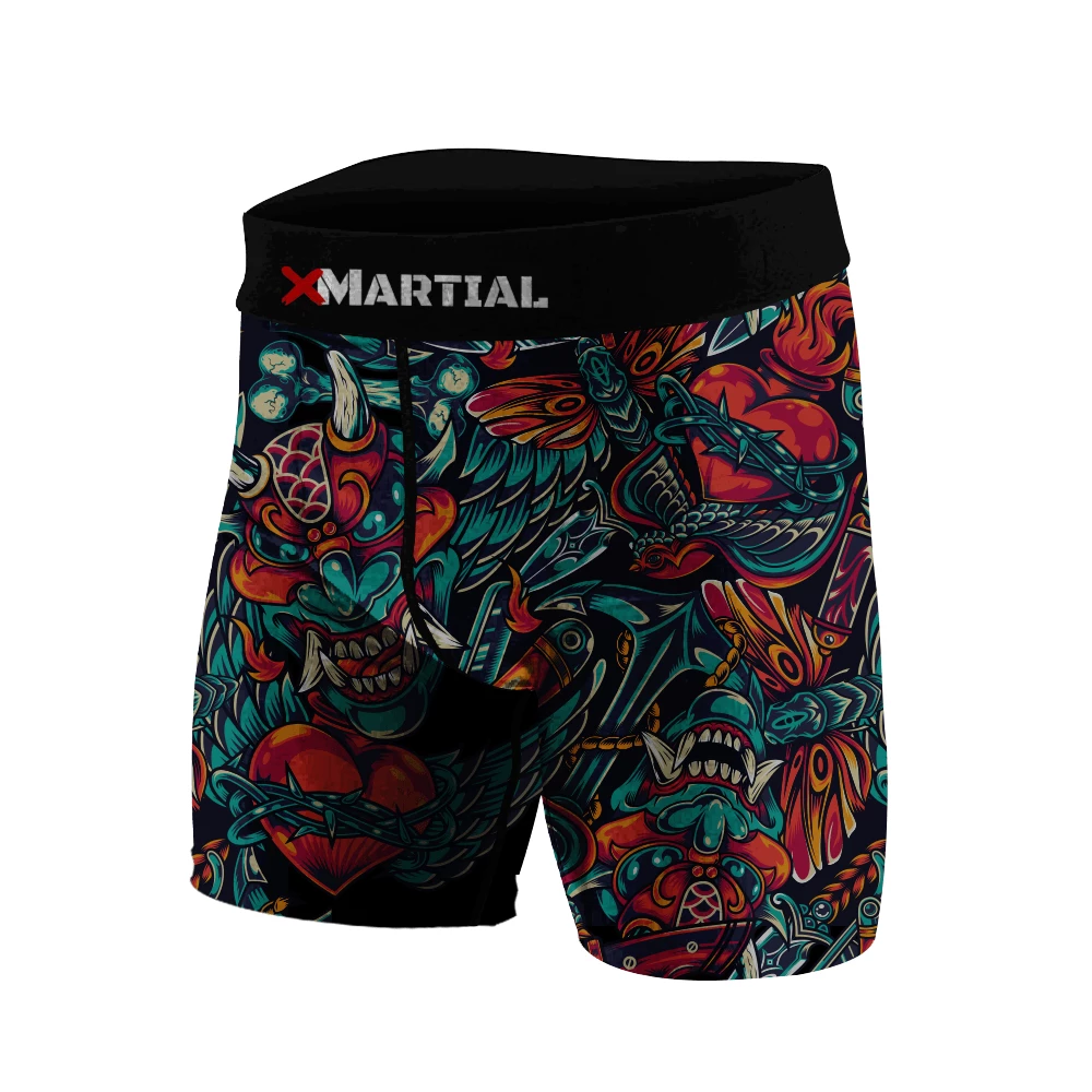 XMARTIAL MMA Shorts Heart Of Thorns BJJ/MMA Compression Shorts 4 XMARTIAL MMA Shorts Heart Of Thorns BJJ/MMA Compression Shorts