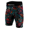 XMARTIAL MMA Shorts Heart Of Thorns BJJ/MMA Compression Shorts