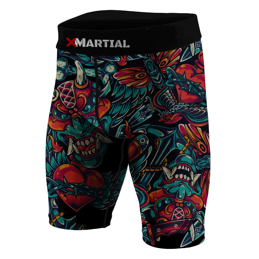 XMARTIAL MMA Shorts Heart Of Thorns BJJ/MMA Compression Shorts 3 XMARTIAL MMA Shorts Heart Of Thorns BJJ/MMA Compression Shorts