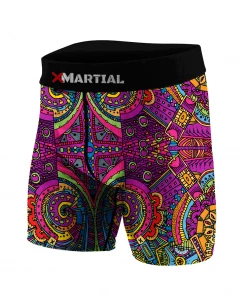 XMARTIAL Aztec BJJ/MMA Compression Shorts MMA Shorts
