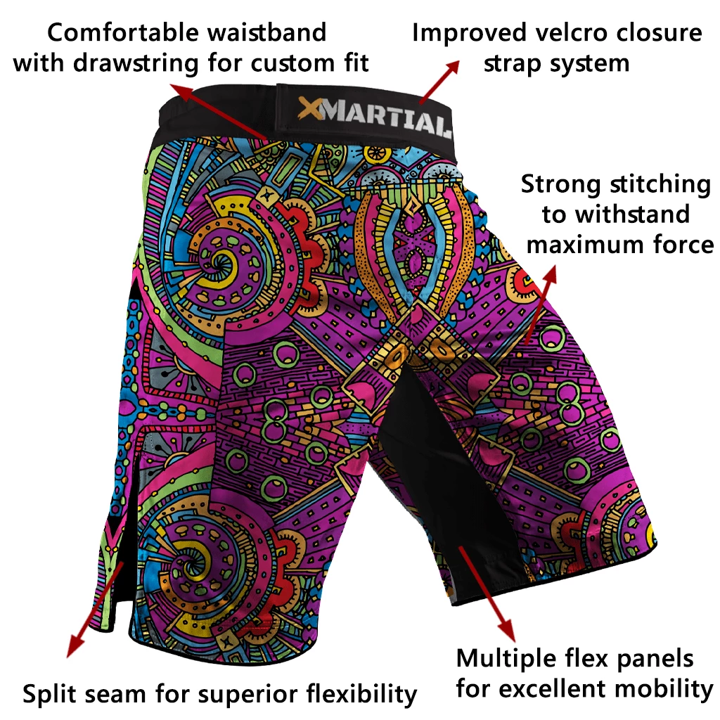 XMARTIAL Aztec BJJ/MMA Shorts 5 XMARTIAL Aztec BJJ/MMA Shorts