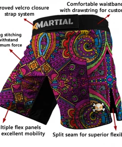 XMARTIAL Aztec Hybrid BJJ/MMA Shorts