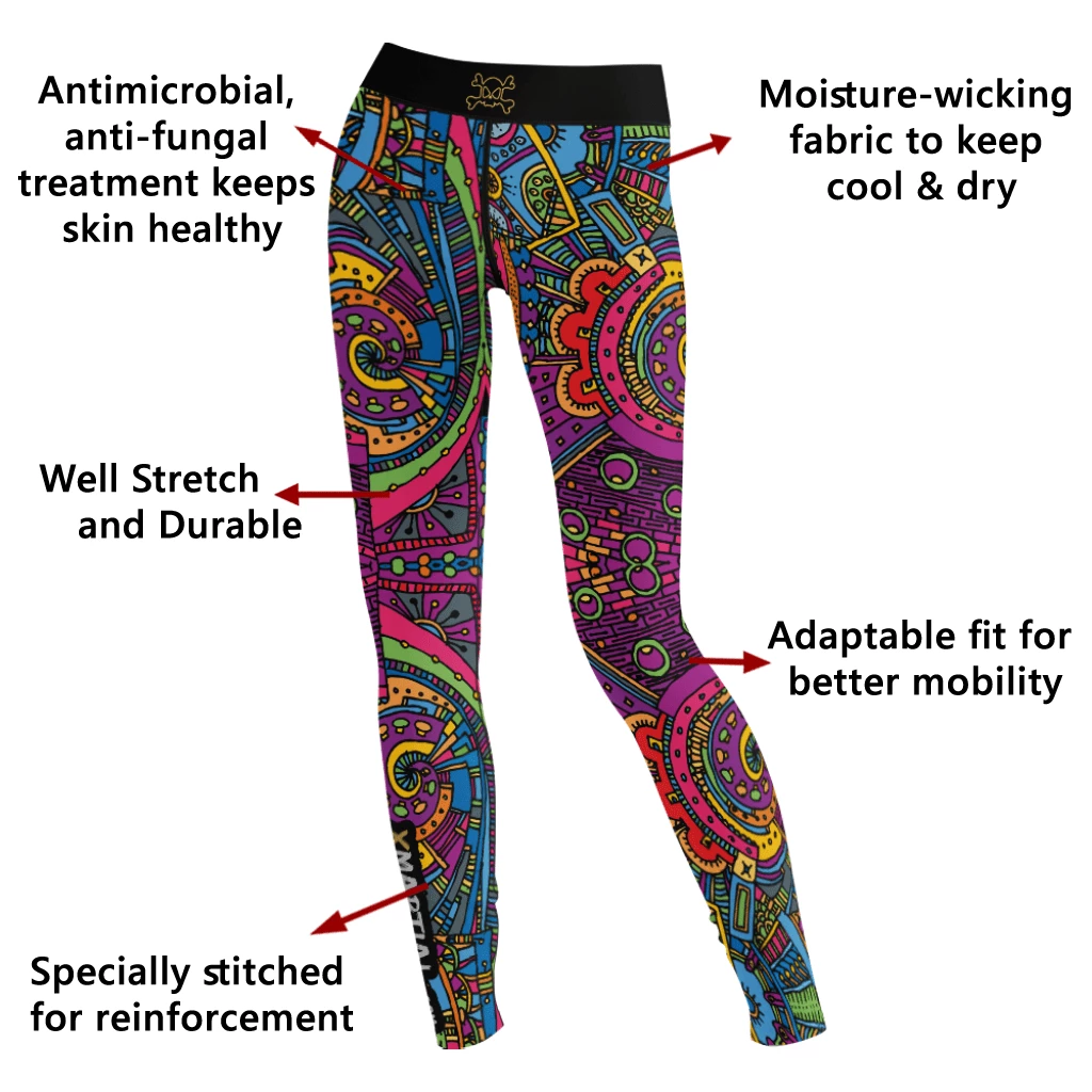XMARTIAL Compression Pants Aztec Women's Spats 4 XMARTIAL Compression Pants Aztec Women's Spats