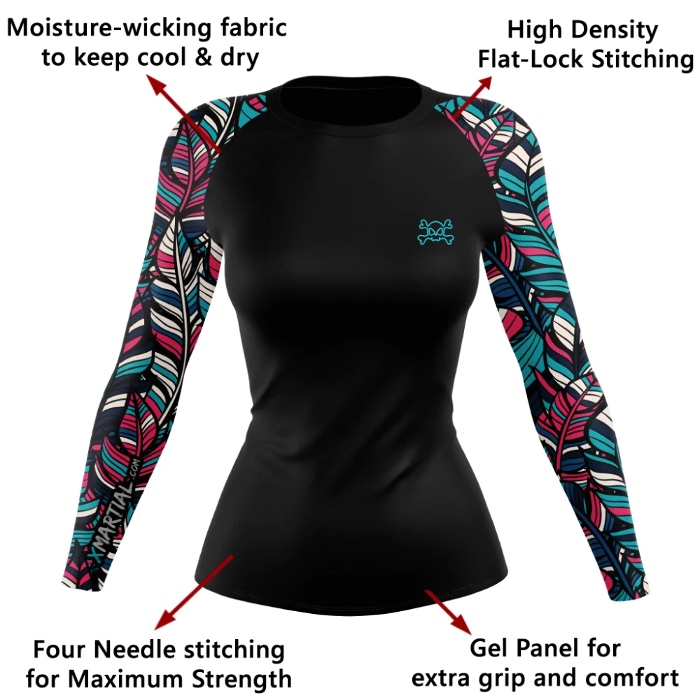 XMARTIAL Boho Women's Rash Guard 6 XMARTIAL Boho Women's Rash Guard