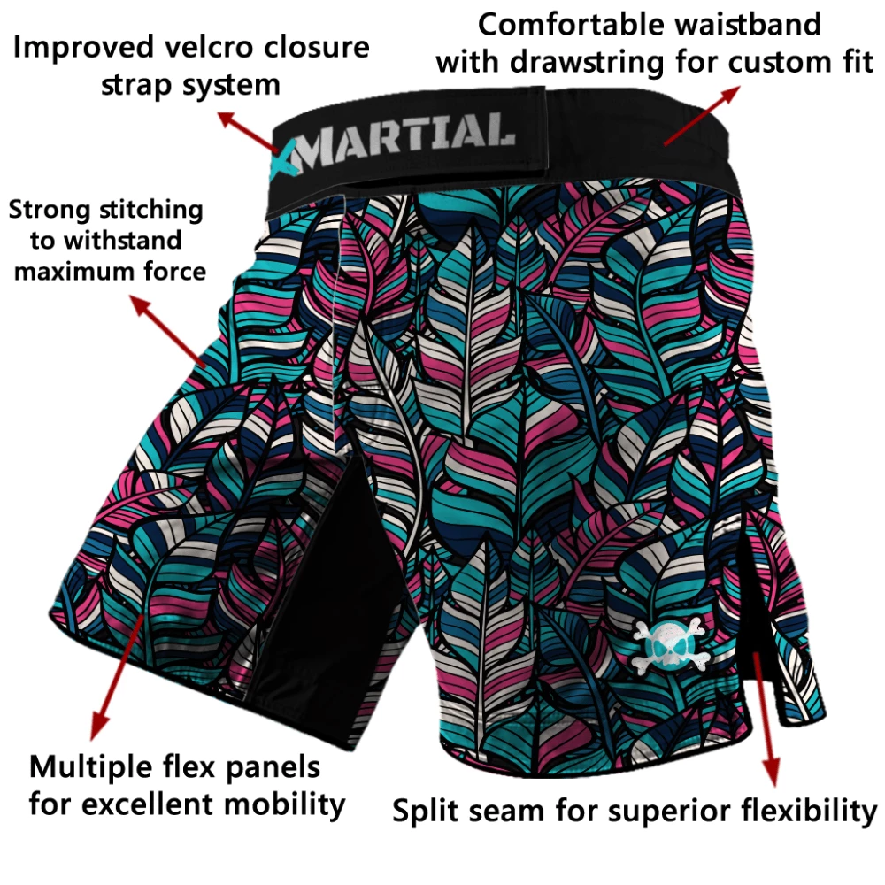 XMARTIAL Boho Hybrid BJJ/MMA Shorts 4 XMARTIAL Boho Hybrid BJJ/MMA Shorts