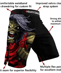 XMARTIAL Iron Maiden BJJ Shorts 13 XMARTIAL Iron Maiden BJJ Shorts