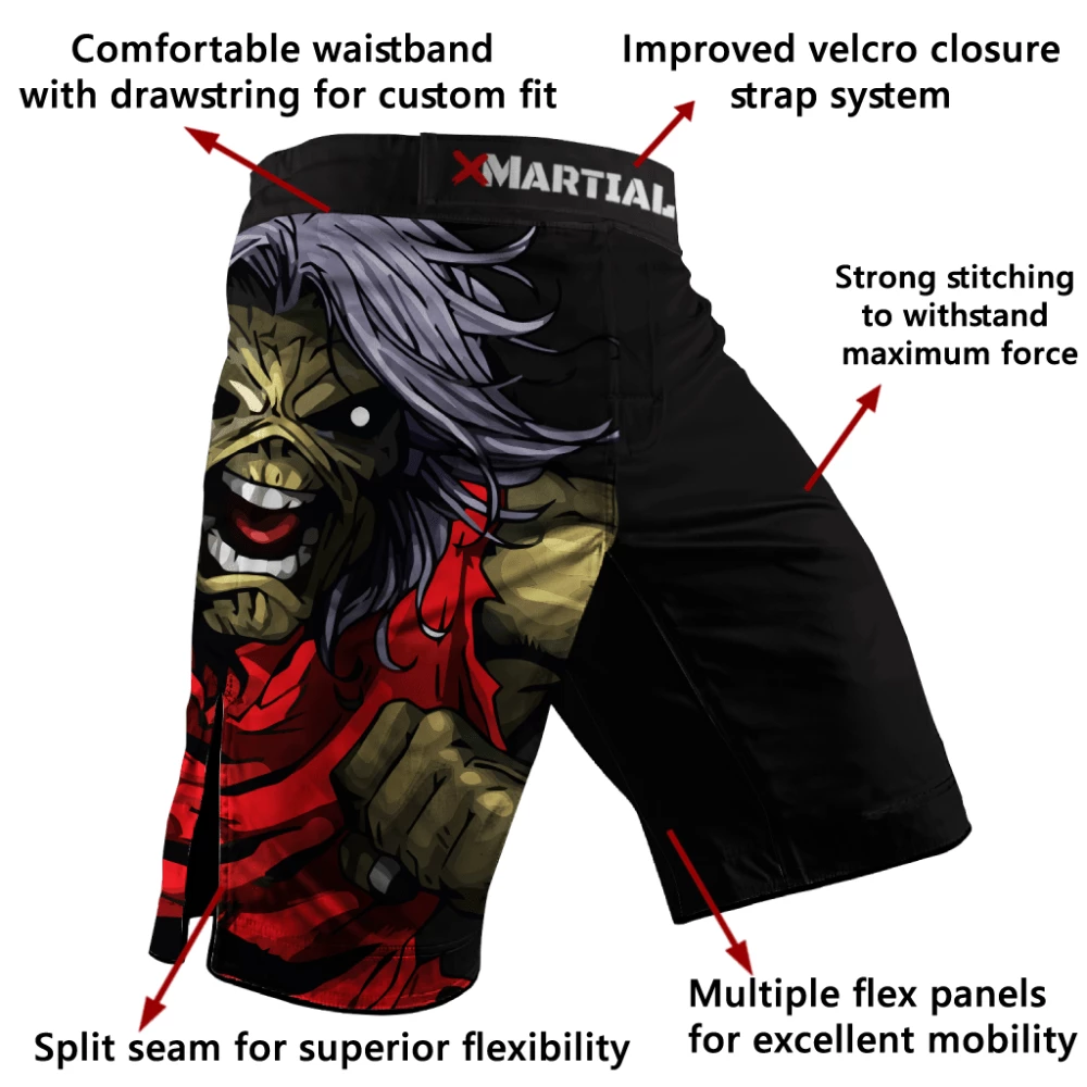 XMARTIAL Iron Maiden BJJ Shorts 7 XMARTIAL Iron Maiden BJJ Shorts
