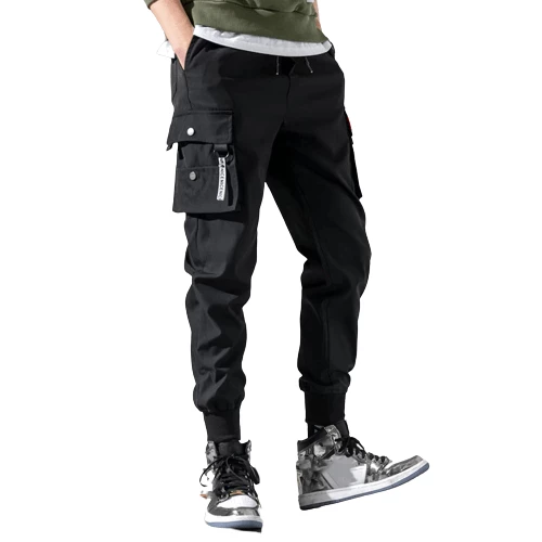 XMARTIAL Streetwear & Athletics Jet Black Cargo Joggers 3 XMARTIAL Streetwear & Athletics Jet Black Cargo Joggers
