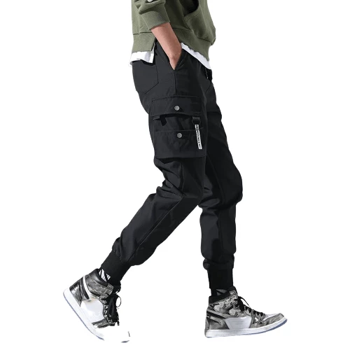 XMARTIAL Streetwear & Athletics Jet Black Cargo Joggers 4 XMARTIAL Streetwear & Athletics Jet Black Cargo Joggers