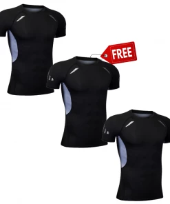 XMARTIAL Jet Black Rash Guard BJJ Gear