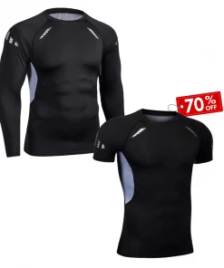 XMARTIAL Jet Black Rash Guard BJJ Gear