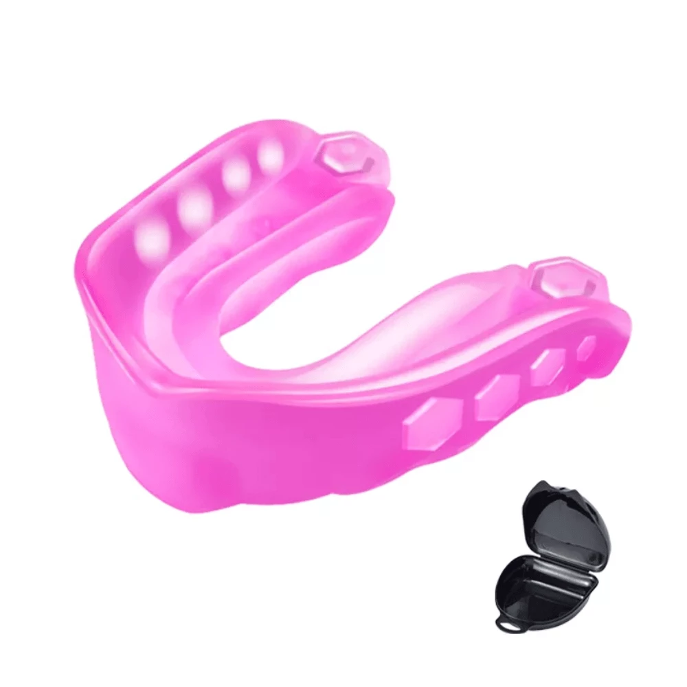 XMARTIAL Kids Pink Grinder Mouth Guard 3 XMARTIAL Kids Pink Grinder Mouth Guard